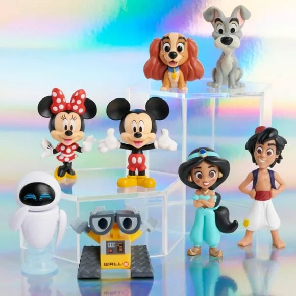 Disney100 Years of Love Celebration Collection Limited Edition 8 Pc Figure Pack - Picture 4 of 4